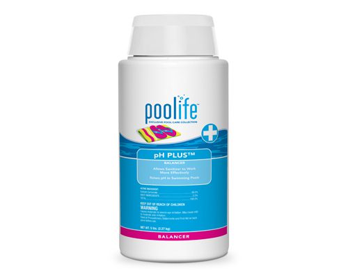 A bottle of pool life water