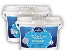 A group of three tubs with silkguard tabs.
