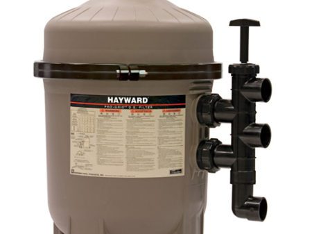 A close up of the back side of a hayward pool heater.
